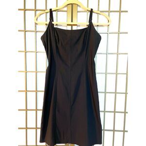 GUESS USA Vintage 90s black strappy stretch bodycon mini dress - size 7